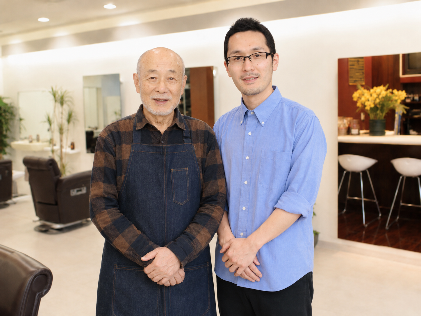 東村山市栄町の理容室ヘアーサロン巴里院のスタッフ紹介写真